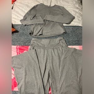grey matching set